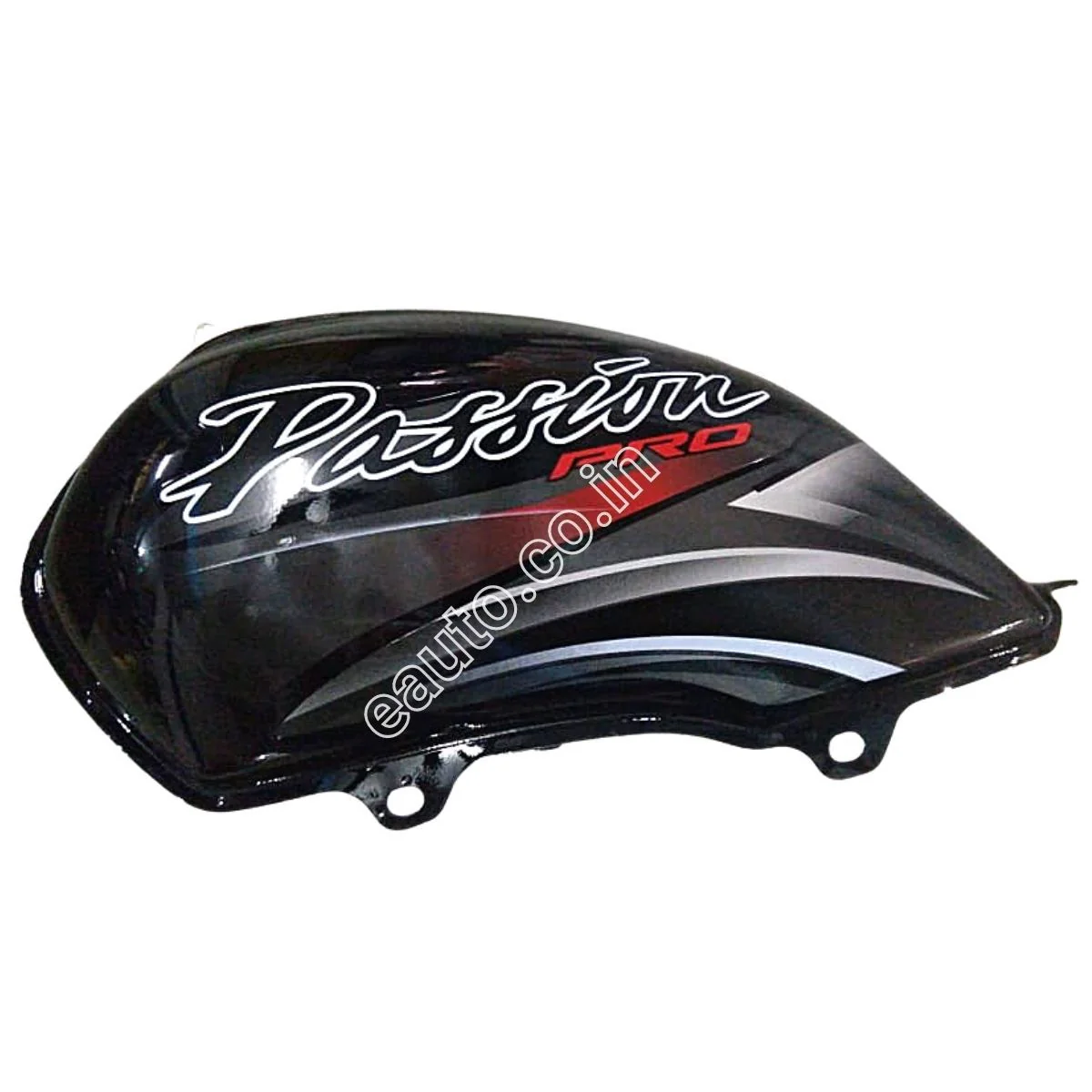 Ensons Petrol Tank for Hero Passion Pro 2016 Model (Black/Silver)