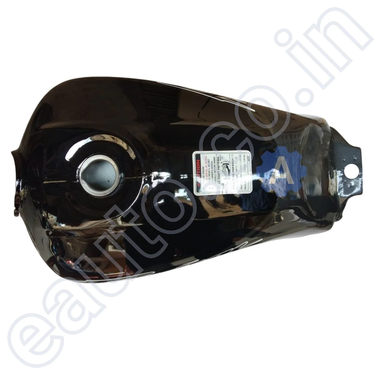 Ensons Petrol Tank for Hero Passion Pro (Black/Silver) - Image 3