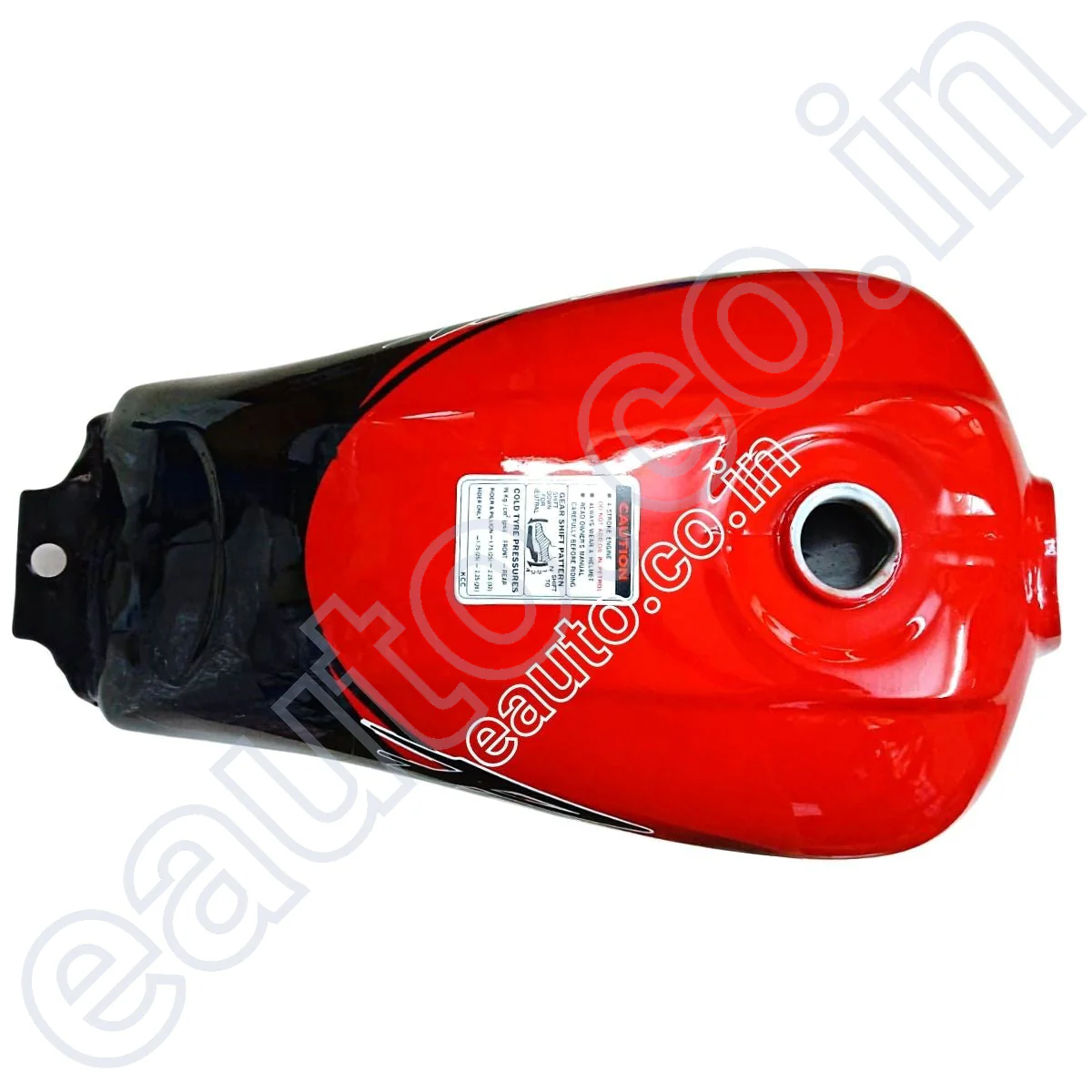 Ensons Petrol Tank for Hero Passion Pro (Red/Black) - Image 2