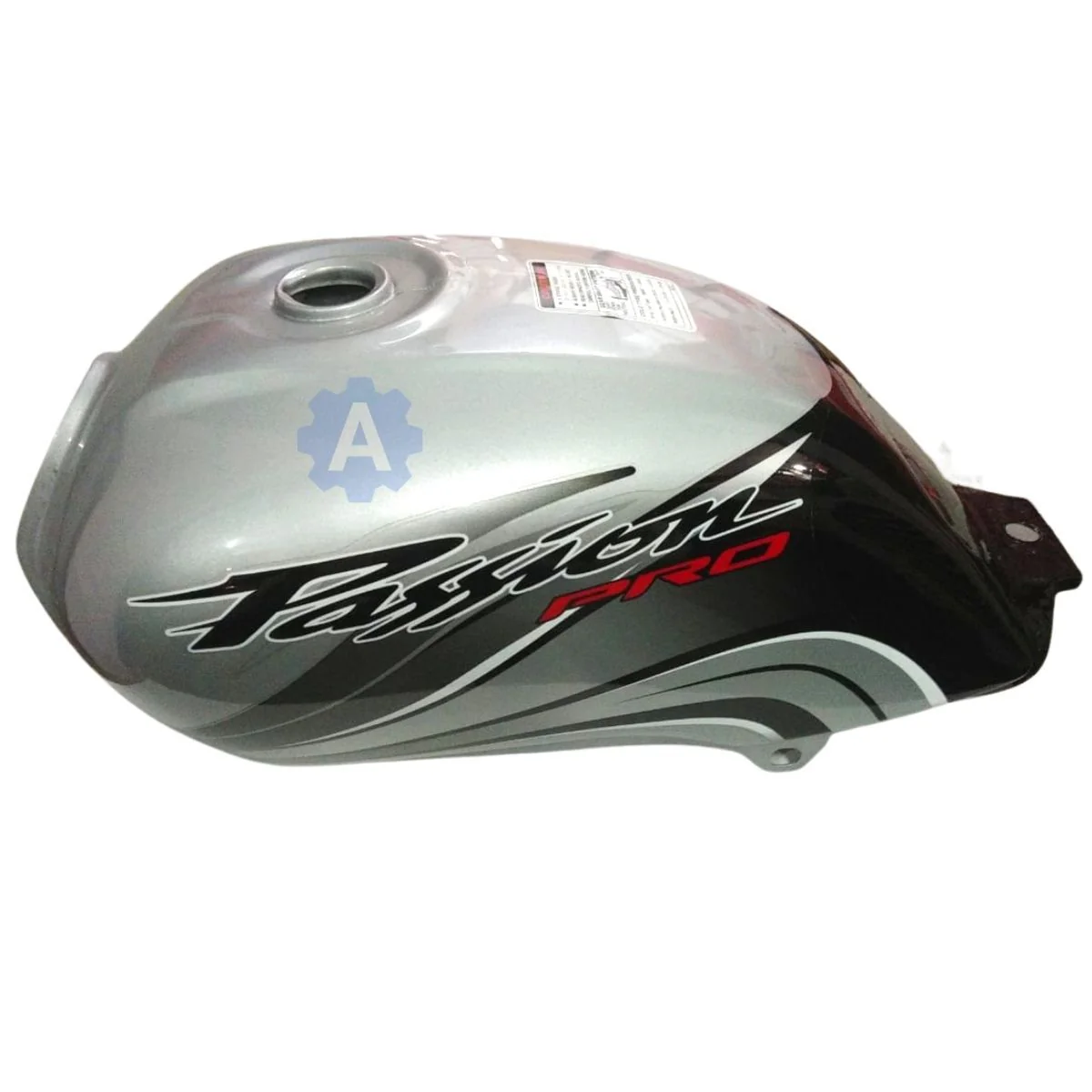 Ensons Petrol Tank for Hero Passion Pro (Silver/Black)