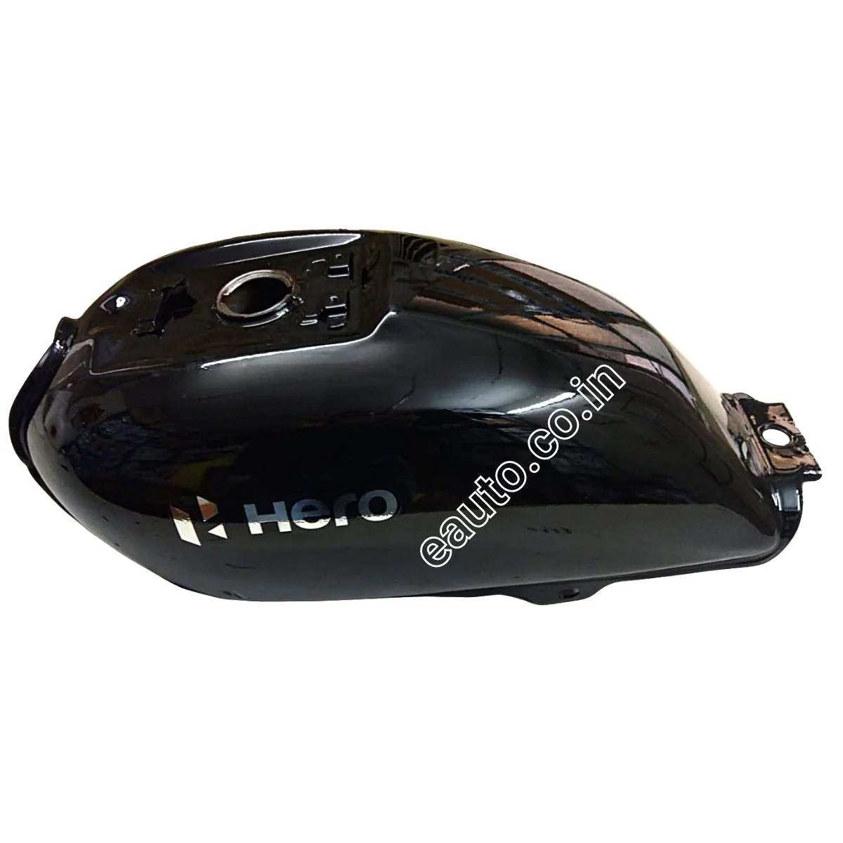 Ensons Petrol Tank for Hero Splendor BS6 | Black | Silver Sticker