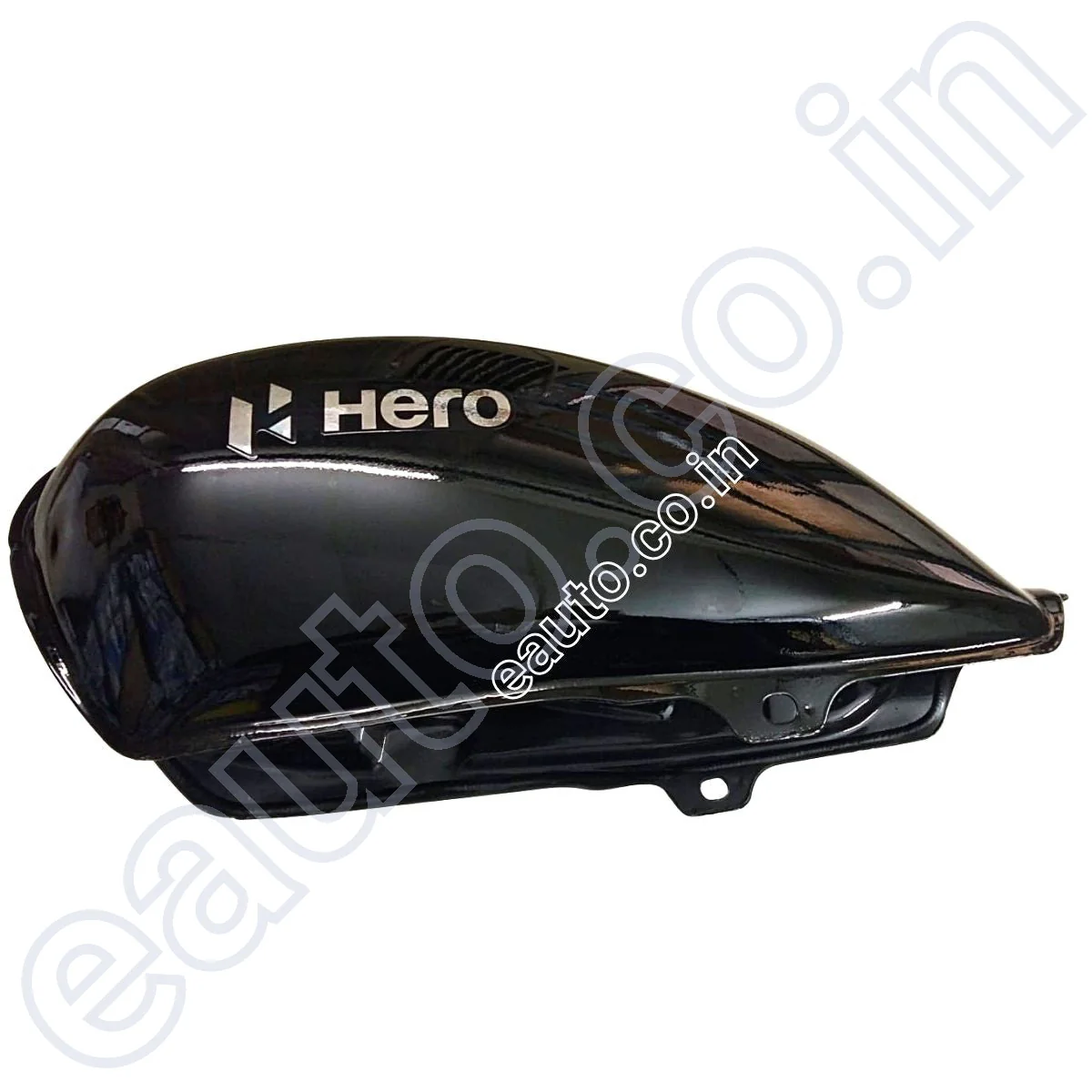 Ensons Petrol Tank for Hero Splendor BS6 | Black | Silver Sticker - Image 2
