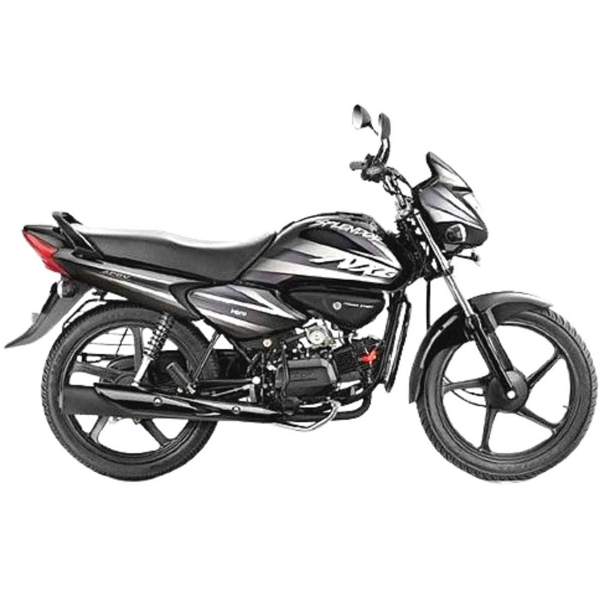 Ensons Petrol Tank for Hero Splendor NXG | Black & Grey/Silver | 2013-2014 Model | Type 4