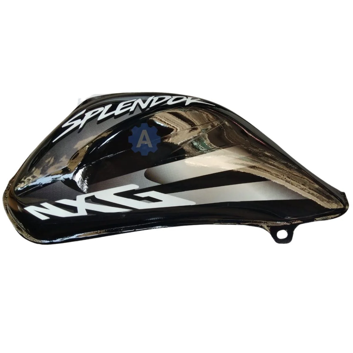 Ensons Petrol Tank for Hero Splendor NXG (Black/Silver)