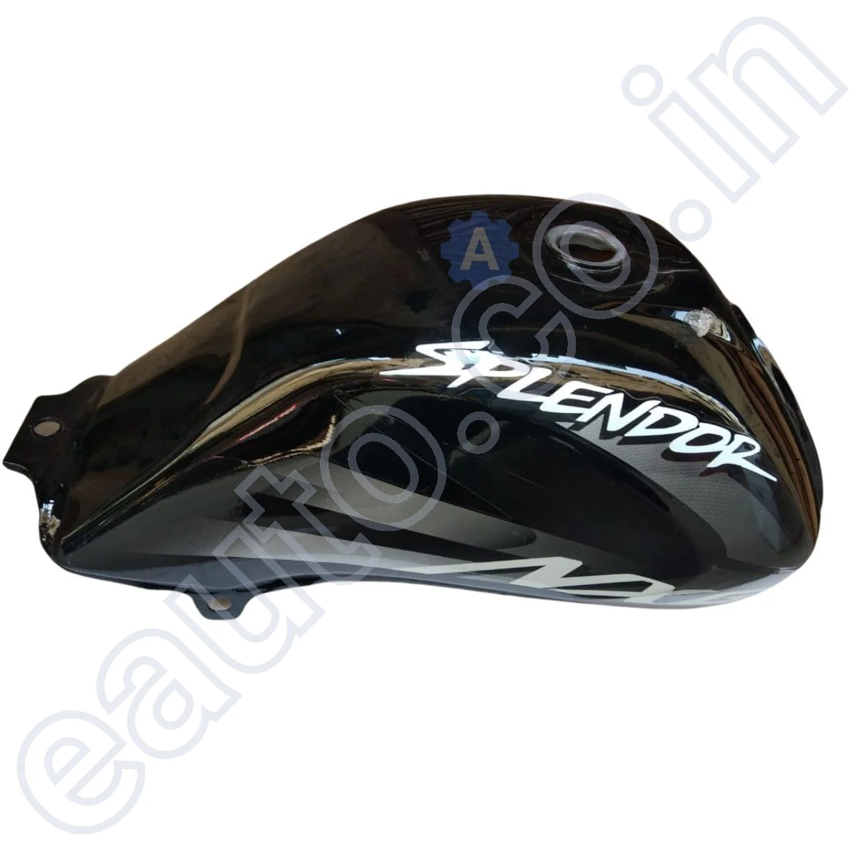 Ensons Petrol Tank for Hero Splendor NXG (Black/Silver) - Image 2