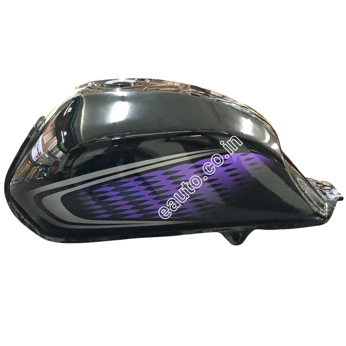 Ensons Petrol Tank for Honda Dream Neo (2013 - 2016) | Black & Purple