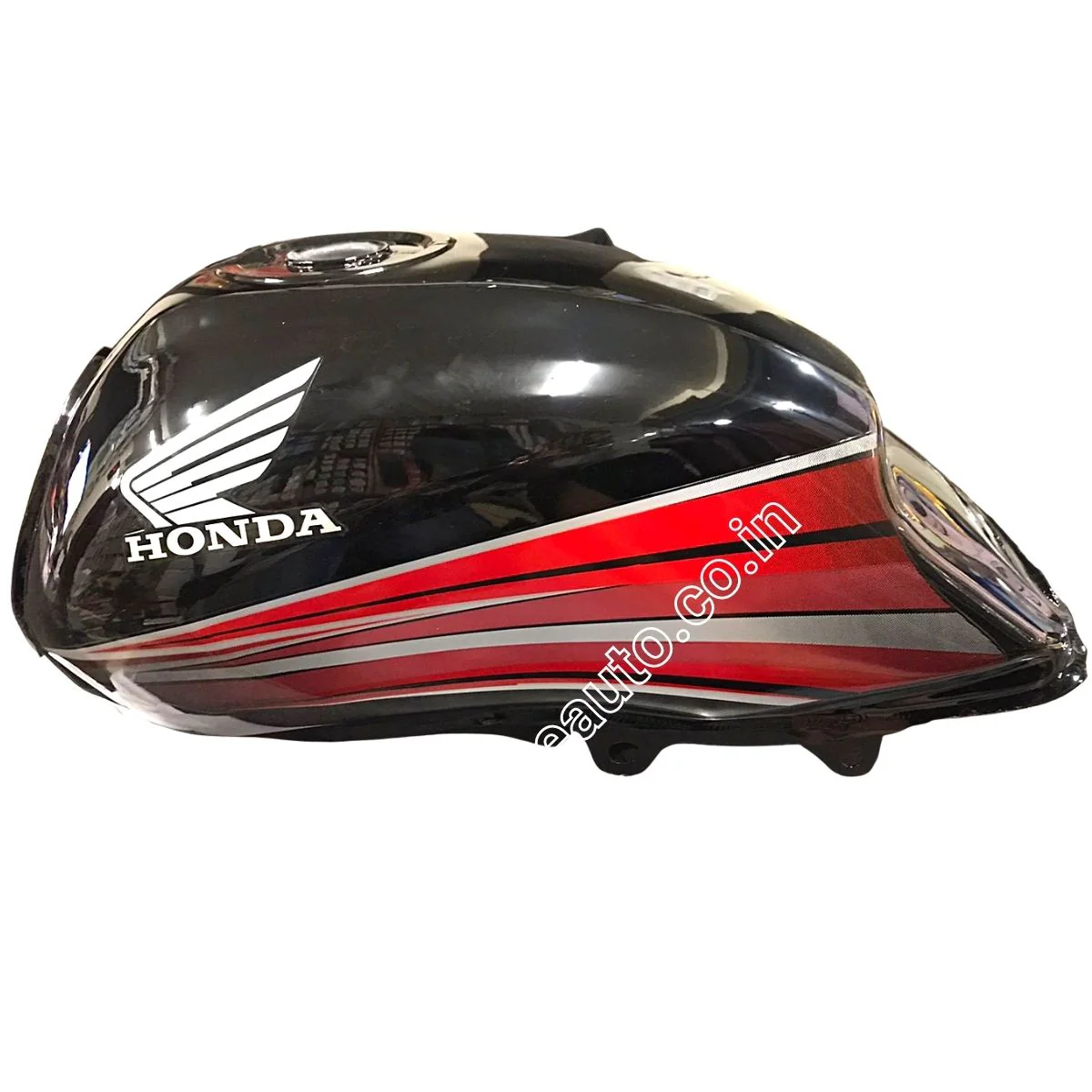 Ensons Petrol Tank for Honda Dream Yuga Type 2 | Black & Red