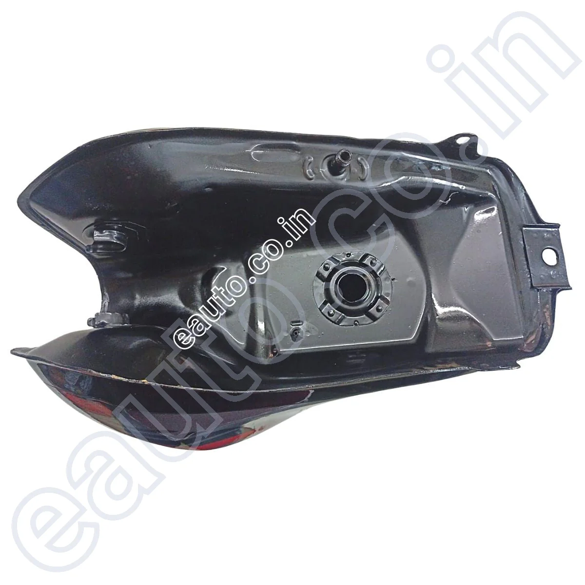 Ensons Petrol Tank for Honda Shine BS4 | Black with Red Sticker - Image 3
