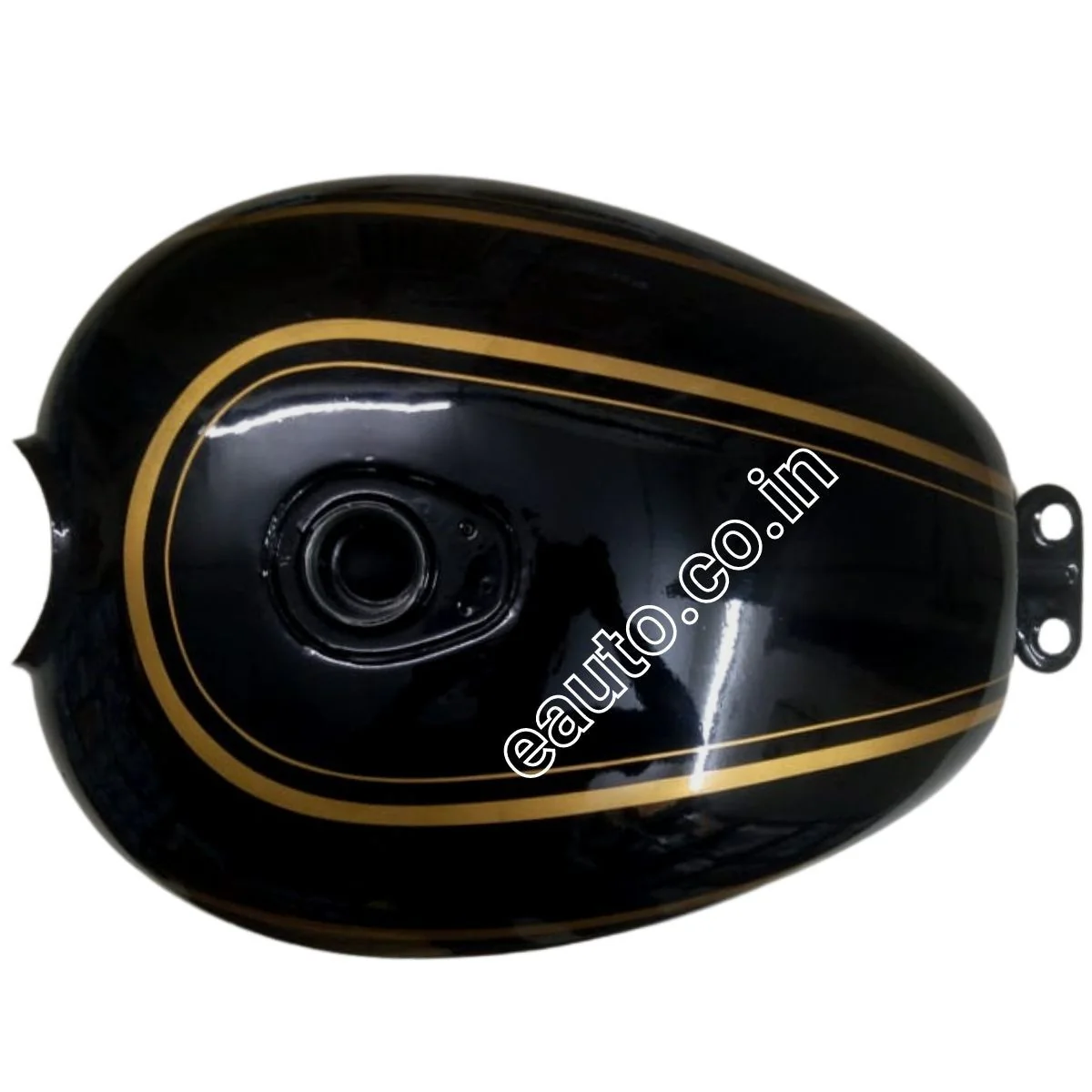 Ensons Petrol Tank for Royal Enfield Bullet 500 BS6 (Black/Golden) | After Mar 2020 Models