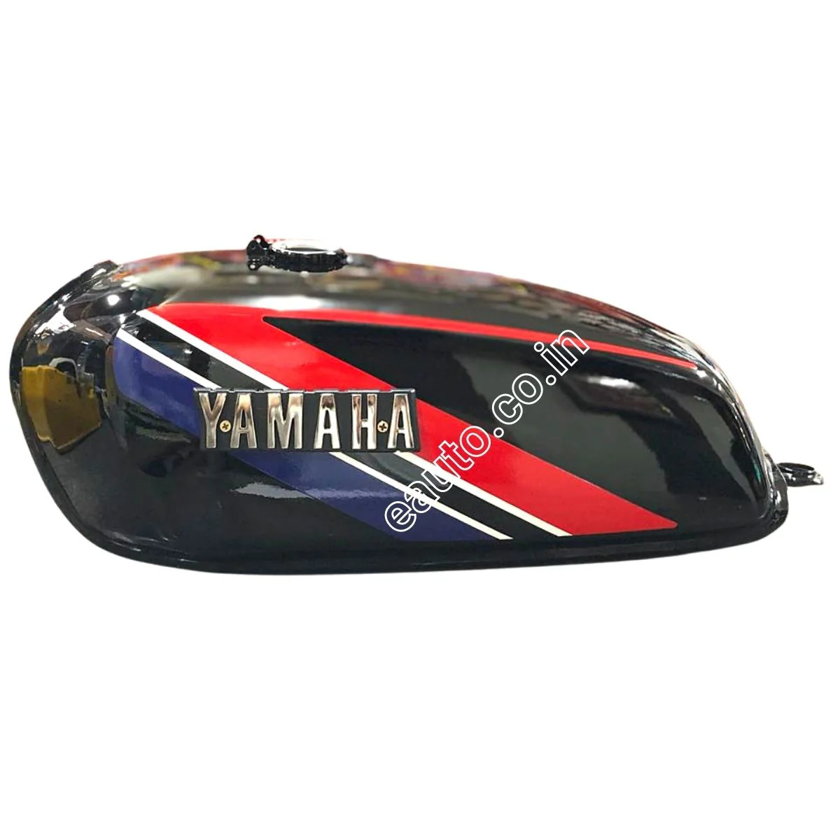 Ensons Petrol Tank for Yamaha RX100 | 6 Volt | Black & Red