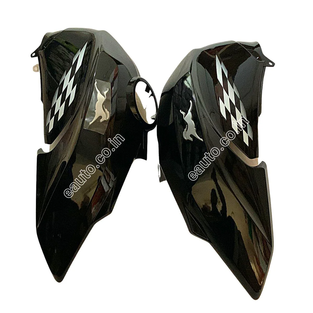 Fuel Tank Cover for TVS Apache RTR 160 4V | BS4 Model | Sports Black Colour | Set of 2