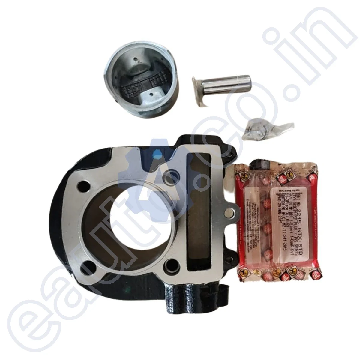 GOETZE Engine Block Kit for TVS Scooty Pep Plus | Streak | Bore Piston or Cylinder Piston | 51 mm Dia. - Image 2