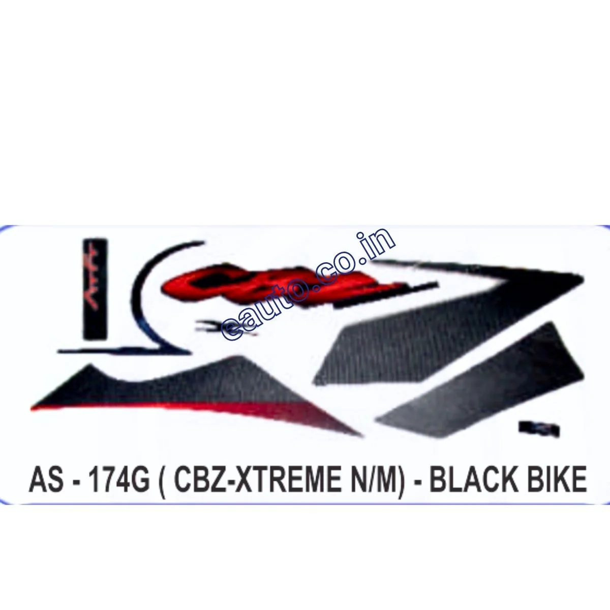 Graphics Sticker Set for Hero CBZ Xtreme | New Model | Black Vehicle | Both Sides