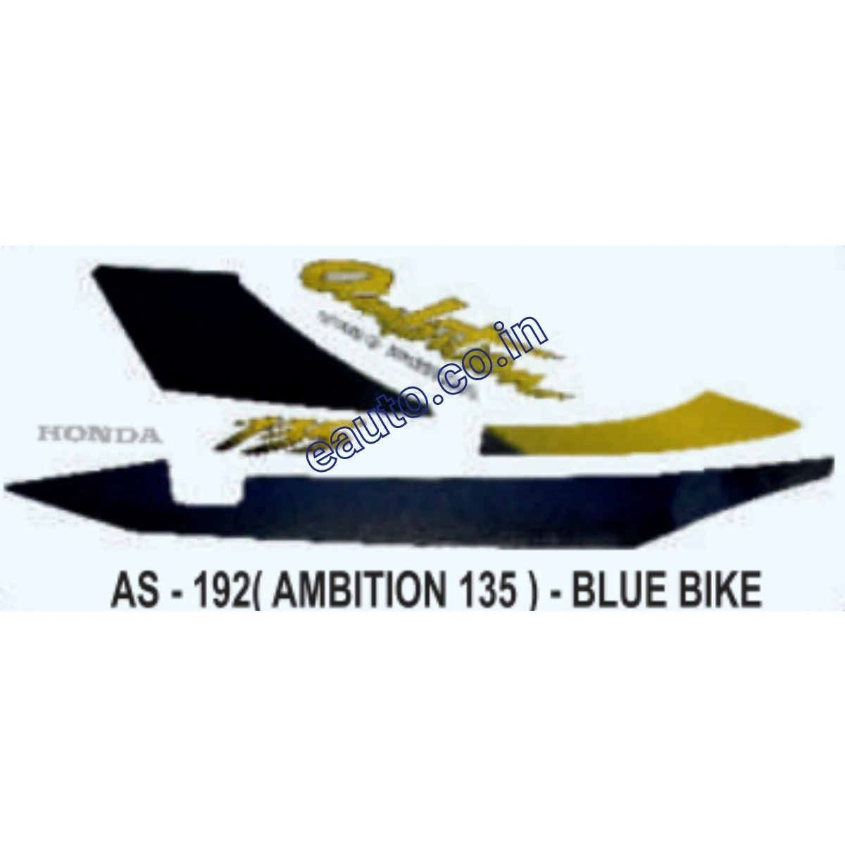 Graphics Sticker Set for Hero Honda Ambition | Blue Vehicle | Both Sides