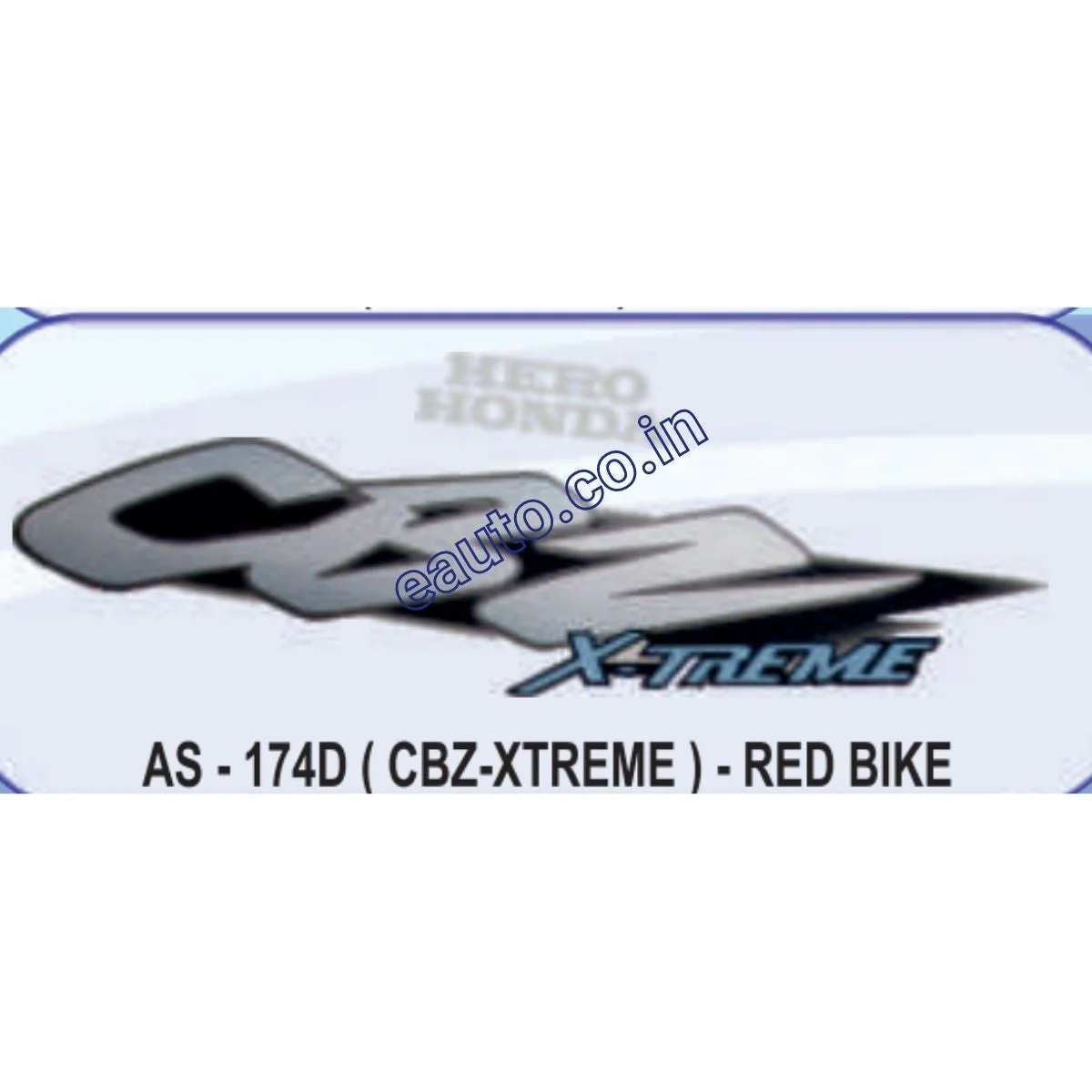 Graphics Sticker Set for Hero Honda CBZ Xtreme | Red Vehicle | Both Sides