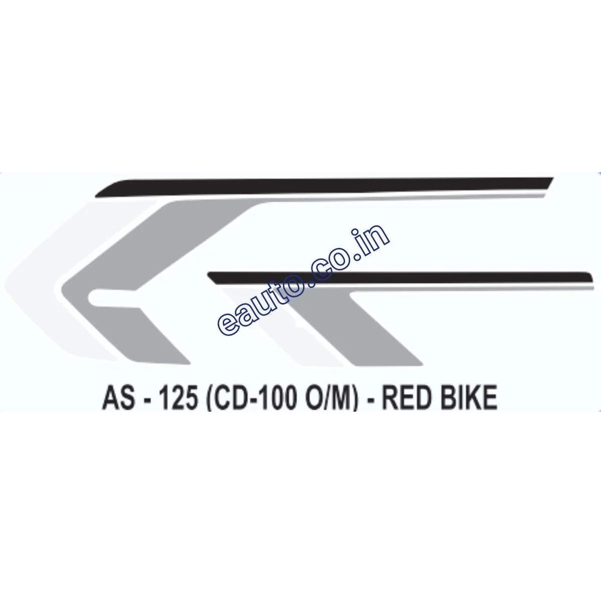 Graphics Sticker Set for Hero Honda CD 100 | Old Model | Red Vehicle | Both Sides