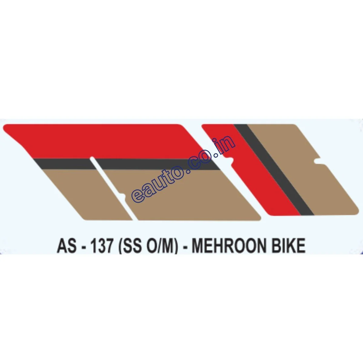Graphics Sticker Set for Hero Honda CD 100 SS | Old Model | Mehroon Vehicle | Both Sides
