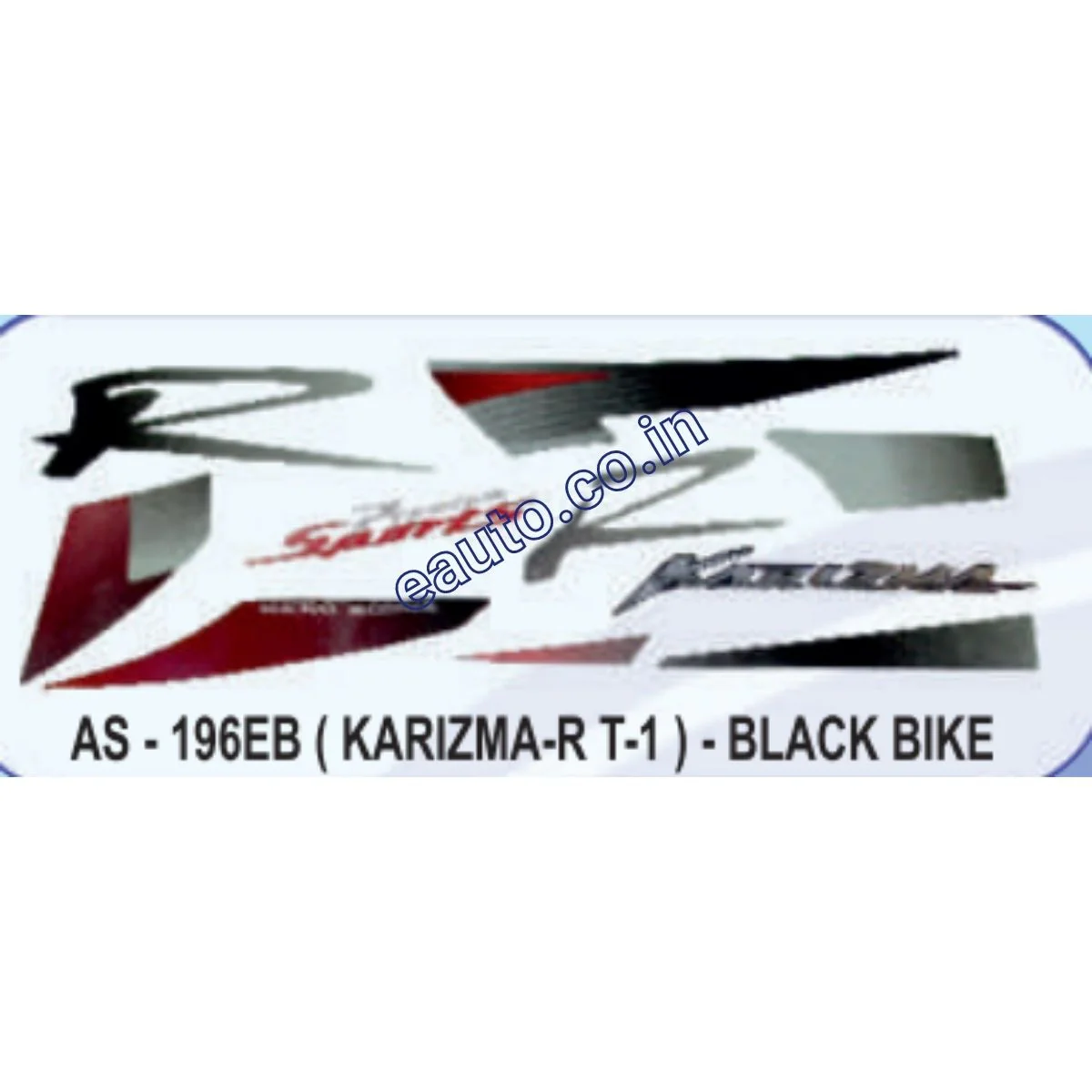 Graphics Sticker Set for Hero Honda Karizma R | Type 1 | Black Vehicle | Both Sides