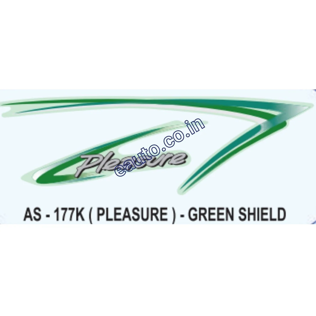 Graphics Sticker Set for Hero Honda Pleasure | Green Sticker | Both Sides