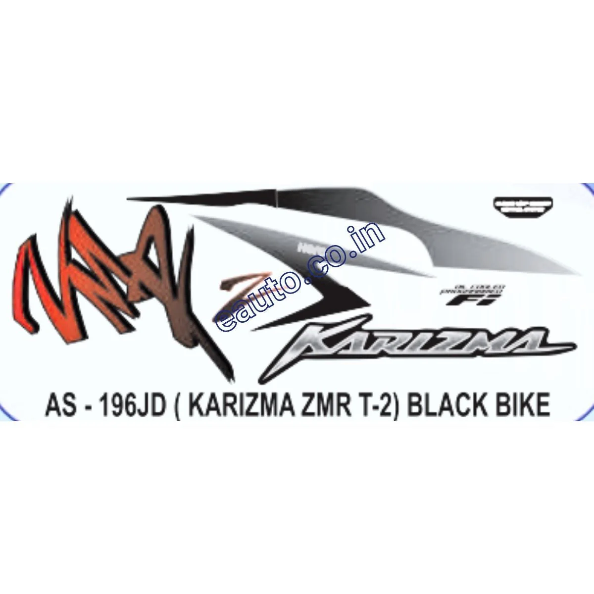Graphics Sticker Set for Hero Karizma ZMR FI | Type 2 | Black Vehicle | Both Sides