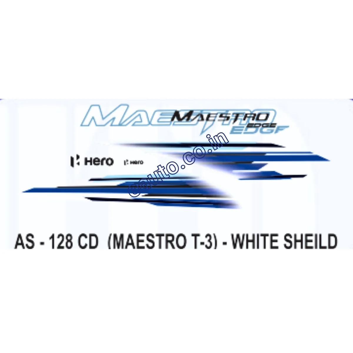 Graphics Sticker Set for Hero Maestro Edge | Type 3 | White Vehicle | Both Sides