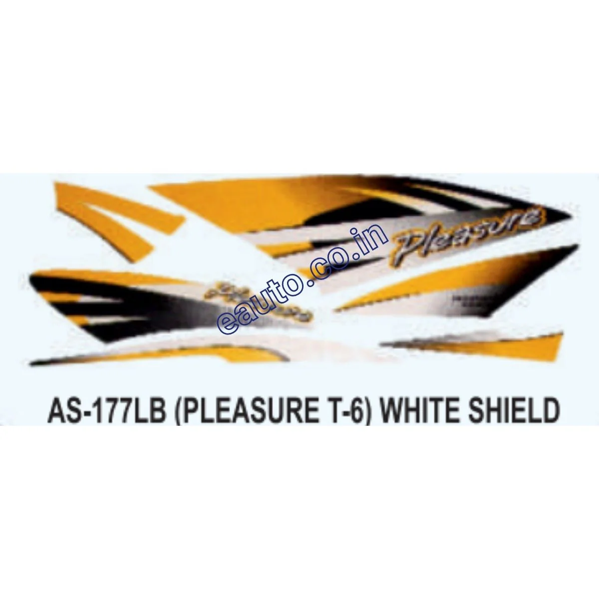 Graphics Sticker Set for Hero Pleasure | Type 6 | White Shield Sticker | Both Sides
