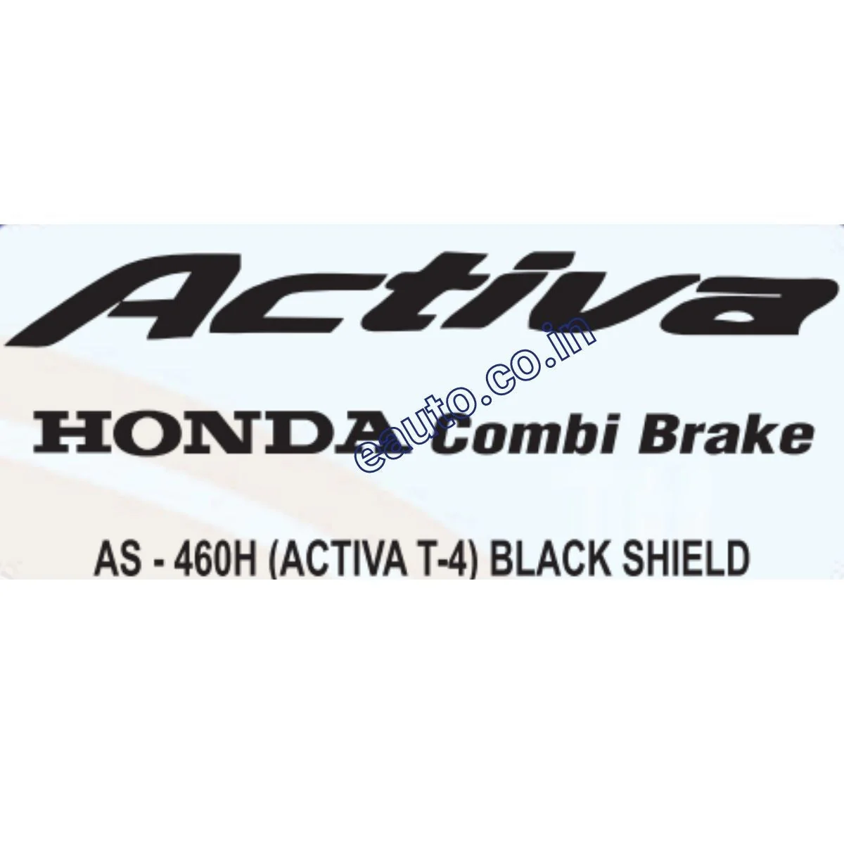 Graphics Sticker Set for Honda Activa | Combi Brake Type 4 | Black Sticker | Both Sides