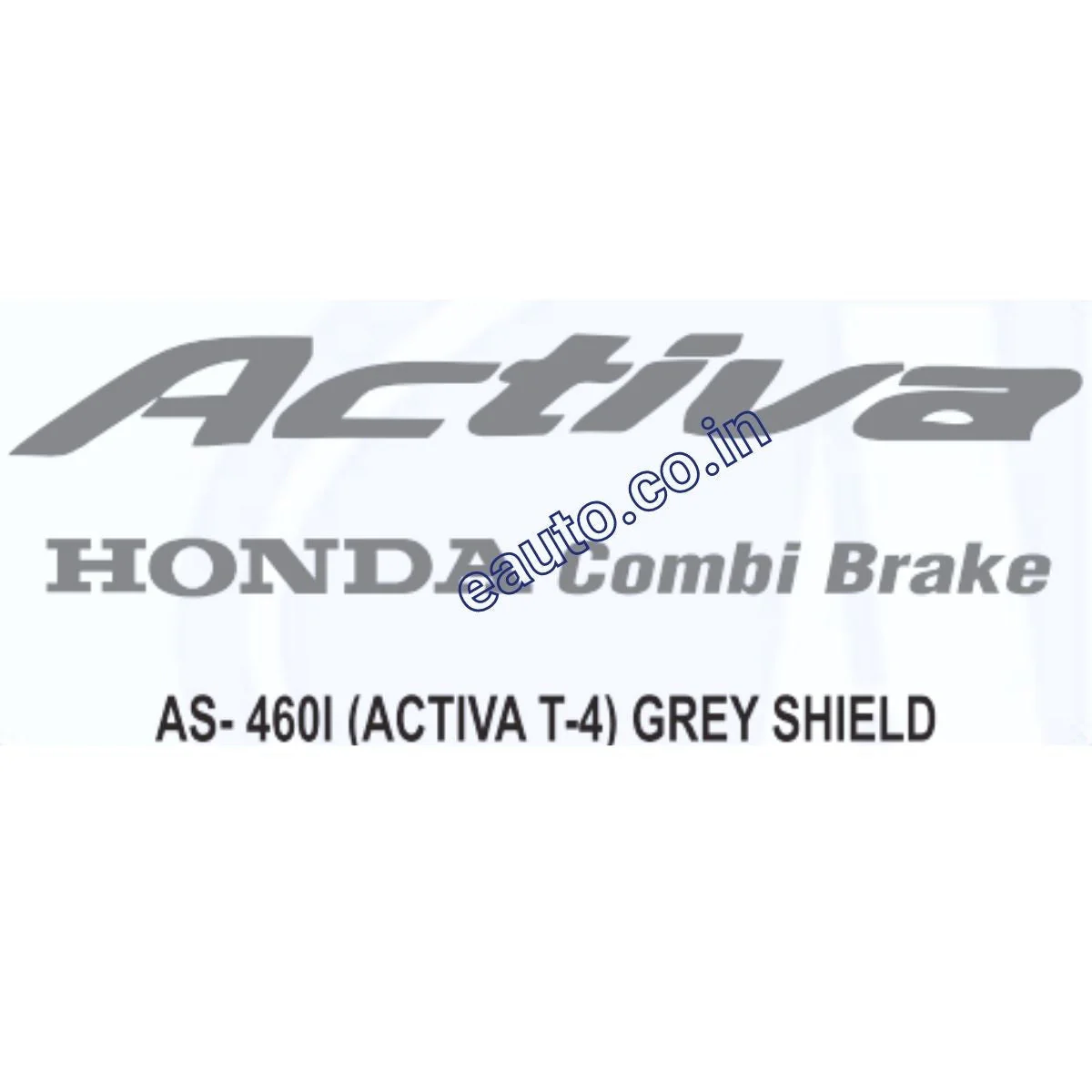 Graphics Sticker Set for Honda Activa | Combi Brake Type 4 | Grey Sticker | Both Sides