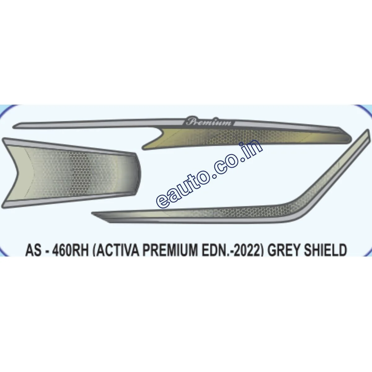 Graphics Sticker Set for Honda Activa | Premium Edition 2022 | Grey Vehicle | Both Sides