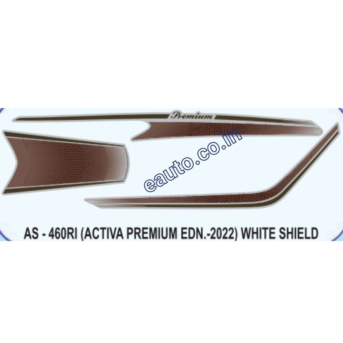 Graphics Sticker Set for Honda Activa | Premium Edition 2022 | White Vehicle | Both Sides