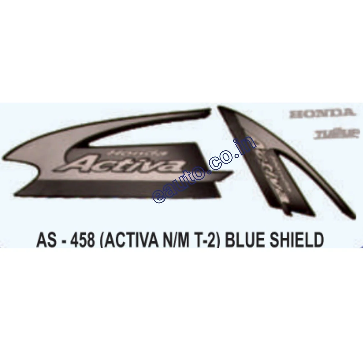 Graphics Sticker Set for Honda Activa | Type 2 | New Model | Blue Shield Sticker | Both Sides