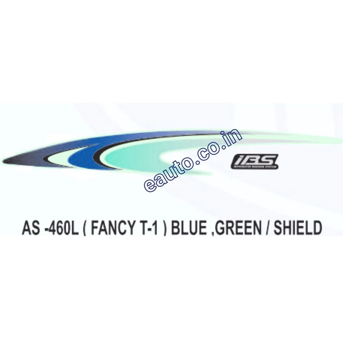 Graphics Sticker Set for Honda Fancy | Type 1 | Blue & Green Sticker | Both Sides