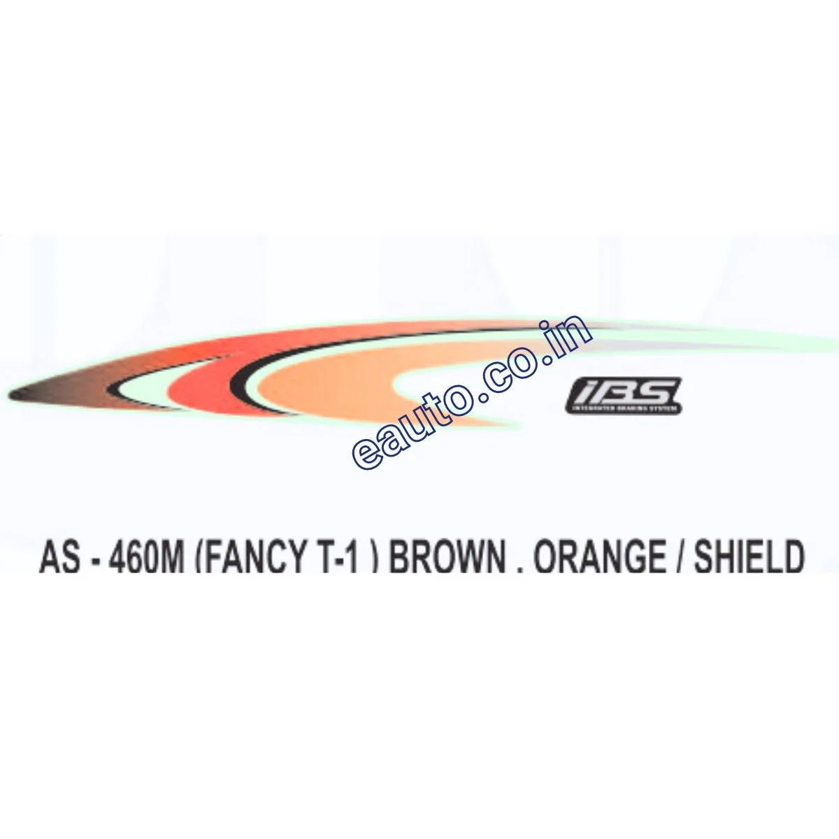 Graphics Sticker Set for Honda Fancy | Type 1 | Brown & Orange Sticker | Both Sides