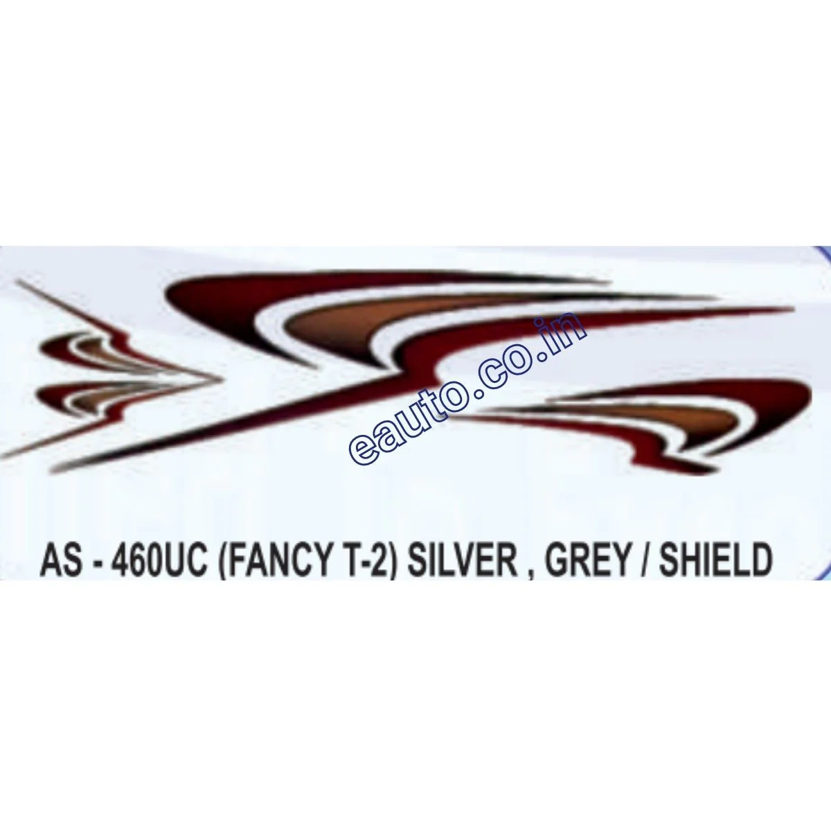 Graphics Sticker Set for Honda Fancy | Type 2 | Silver & Grey Sticker | Both Sides