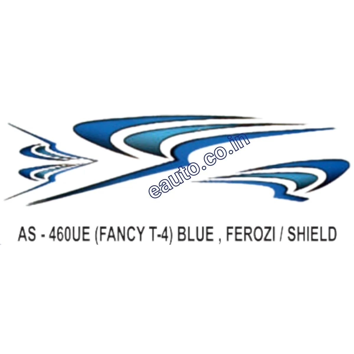 Graphics Sticker Set for Honda Fancy | Type 4 | Blue Sticker | Both Sides