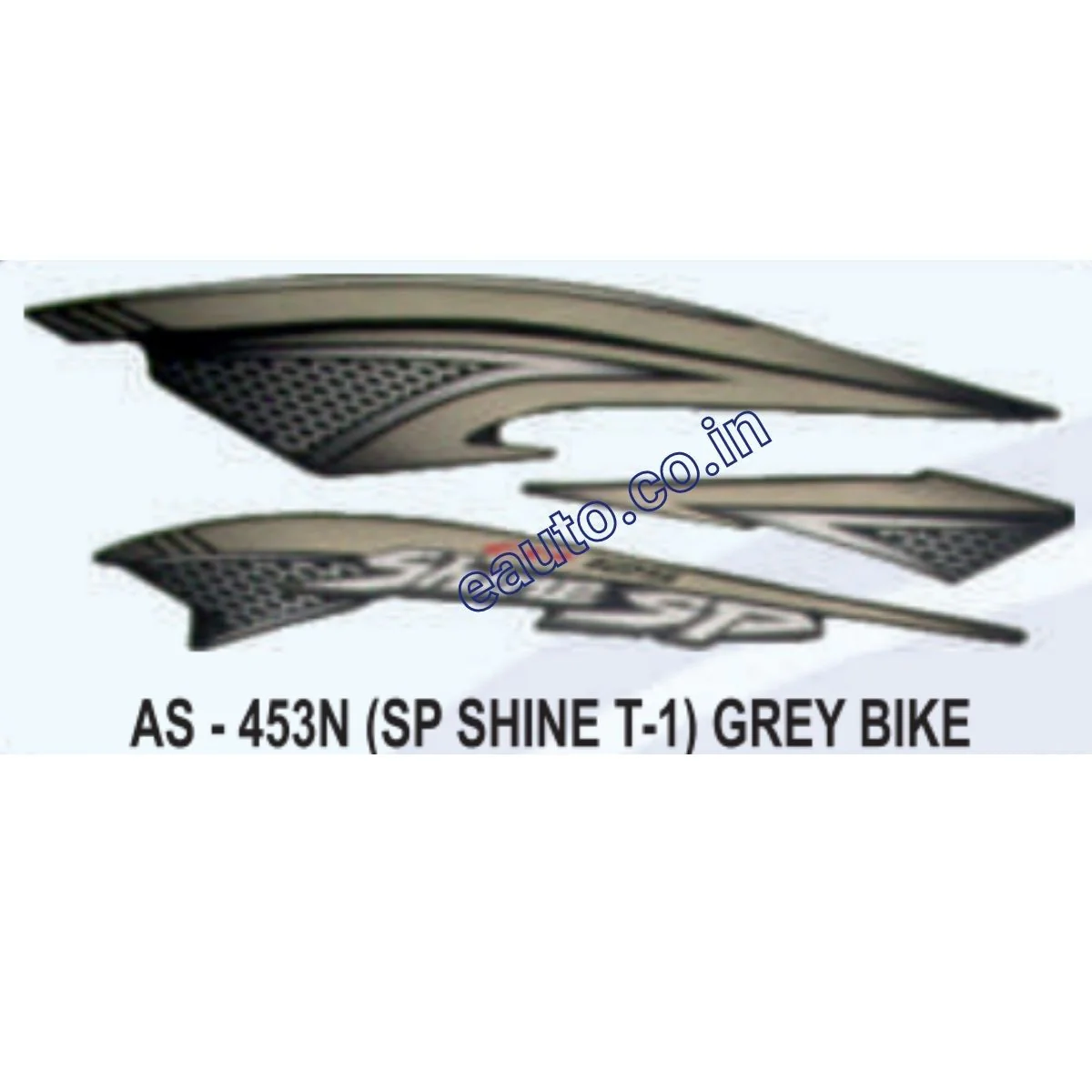 Graphics Sticker Set for Honda SP Shine | Type 1 | Grey Vehicle | Both Sides