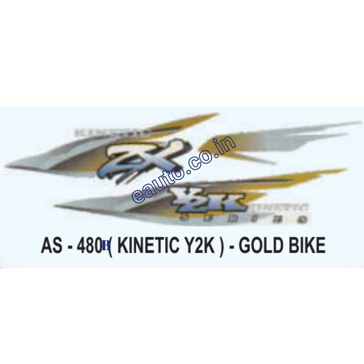 Graphics Sticker Set for Kinetic Y2K | Gold Vehicle | Both Sides