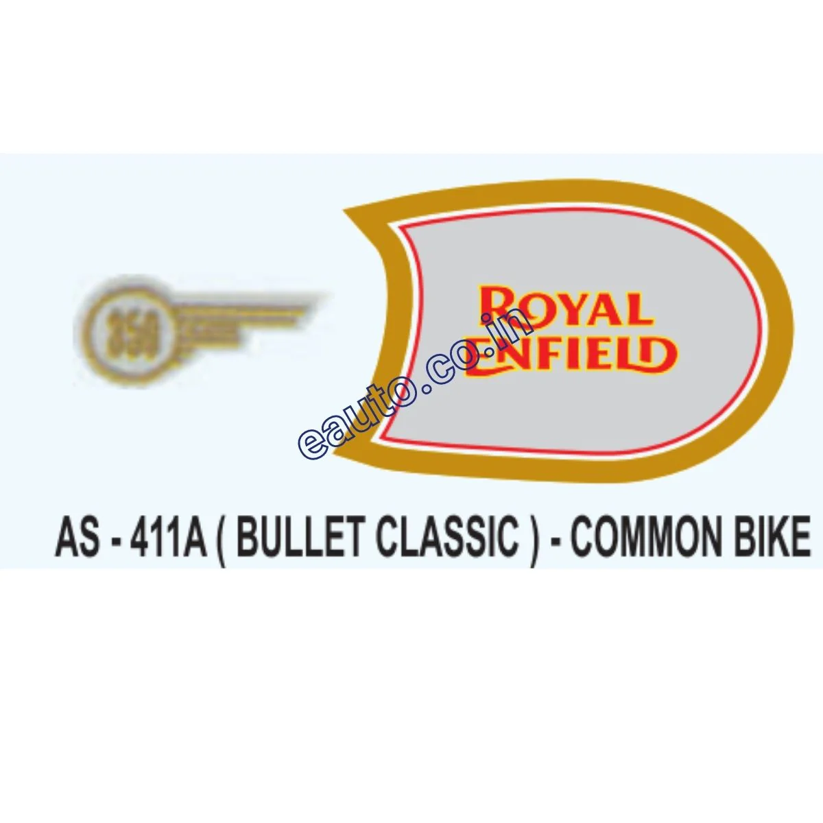 Graphics Sticker Set for Royal Enfield Bullet Classic | Common Vehicle | Both Sides