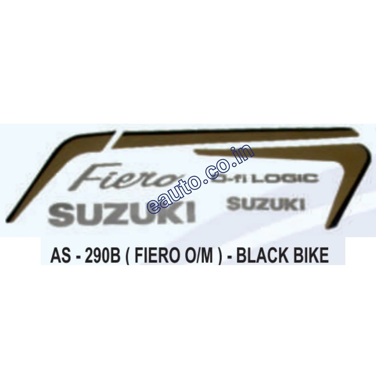 Graphics Sticker Set for Suzuki Fiero | Old Model | Black Vehicle | Both Sides