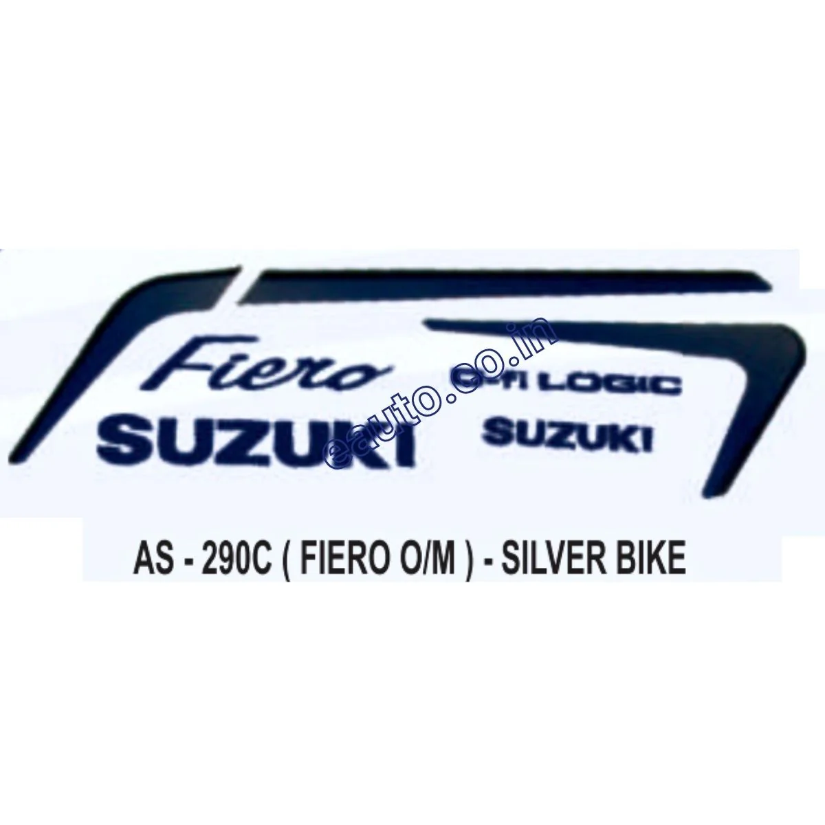 Graphics Sticker Set for Suzuki Fiero | Old Model | Silver Vehicle | Both Sides