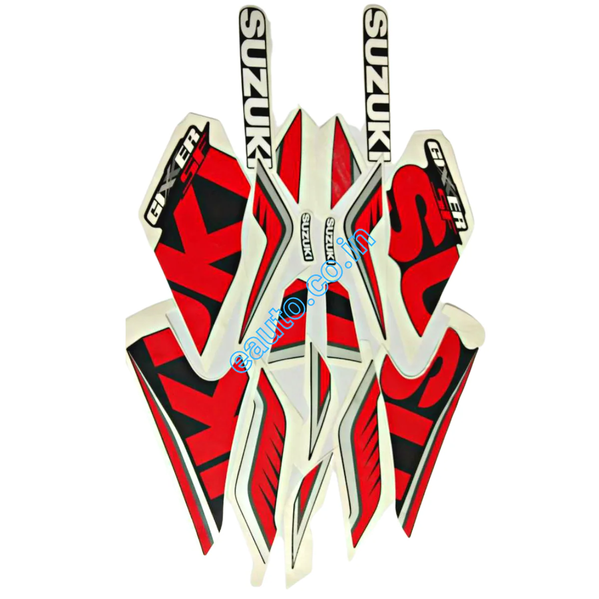 Graphics Sticker Set for Suzuki Gixxer SF Black Bike | Type 2 | Vinyl Decal Set | 260A | Both Sides