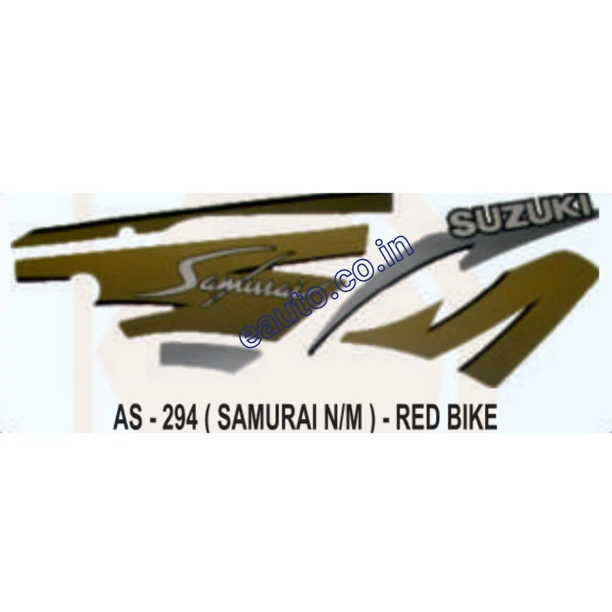 Graphics Sticker Set for Suzuki Samurai | New Model | Red Vehicle | Both Sides