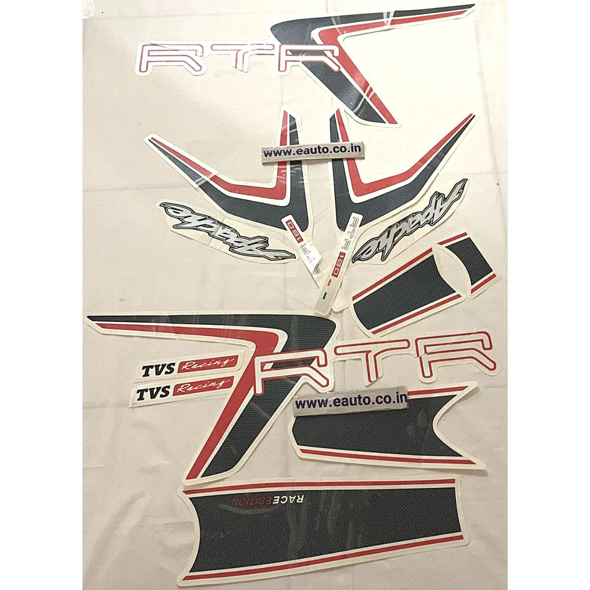 Graphics Sticker Set for TVS Apache RTR Racing | 2020 Model |  | Vinyl Decal Set | Both Sides