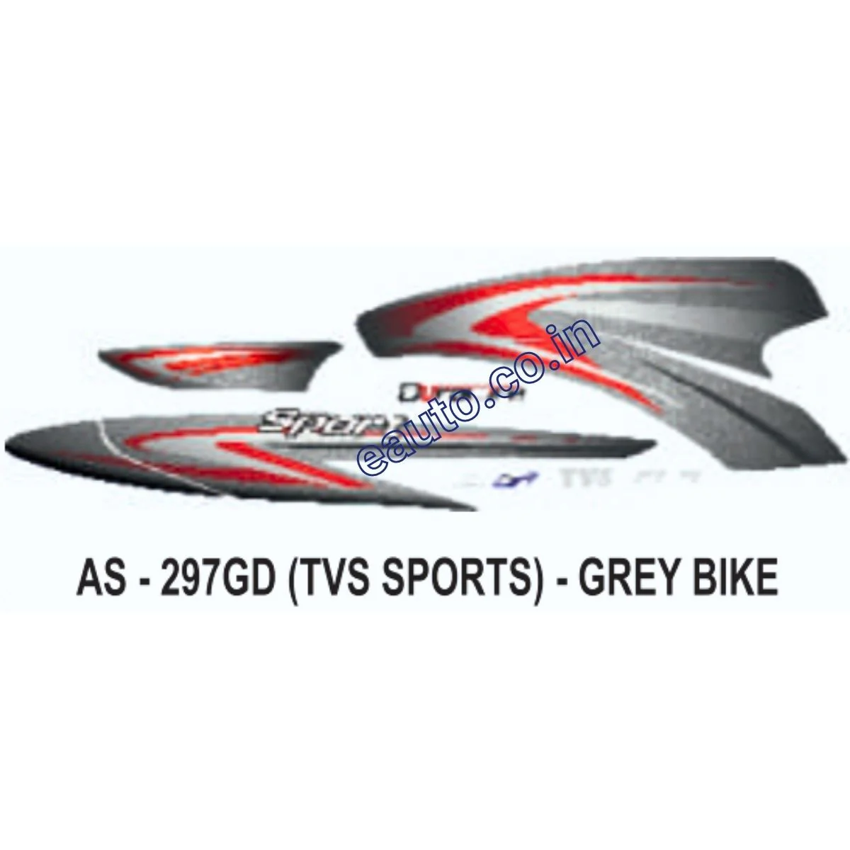 Graphics Sticker Set for TVS TVS Sports | Grey Vehicle | Both Sides
