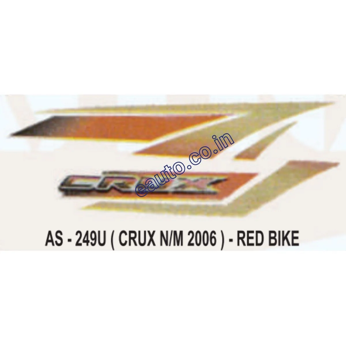 Graphics Sticker Set for Yamaha Crux | New 2006 Model | Red Vehicle | Both Sides