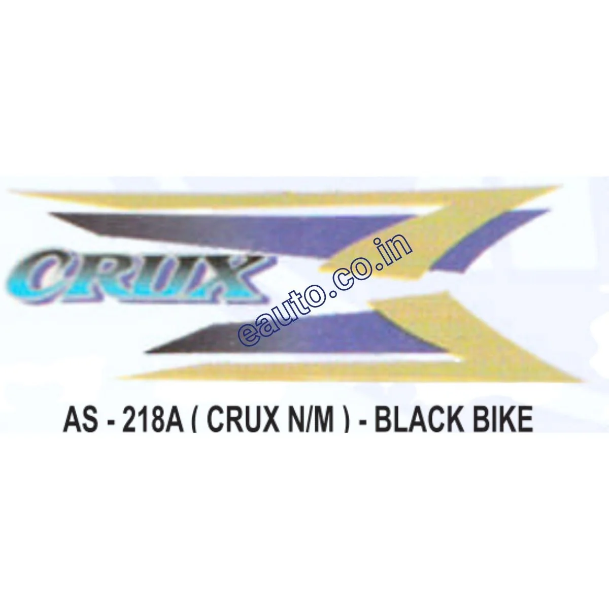 Graphics Sticker Set for Yamaha Crux | New Model | Black Vehicle | Both Sides
