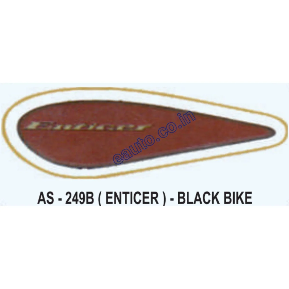 Graphics Sticker Set for Yamaha Enticer | Black Vehicle | Both Sides