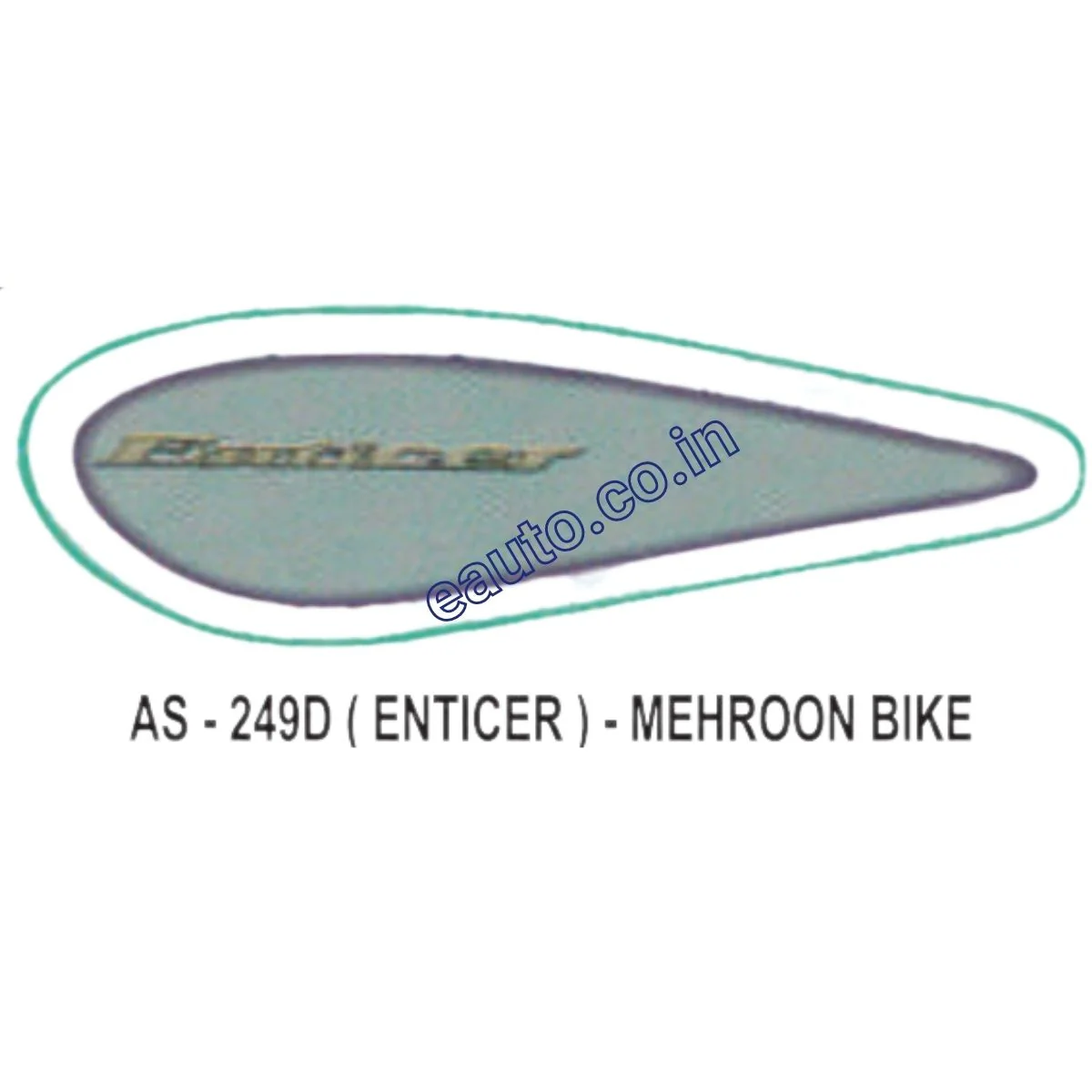 Graphics Sticker Set for Yamaha Enticer | Mehroon Vehicle | Both Sides