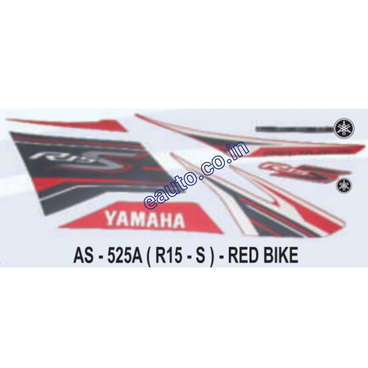 Graphics Sticker Set for Yamaha R15 S | Red Vehicle | Both Sides