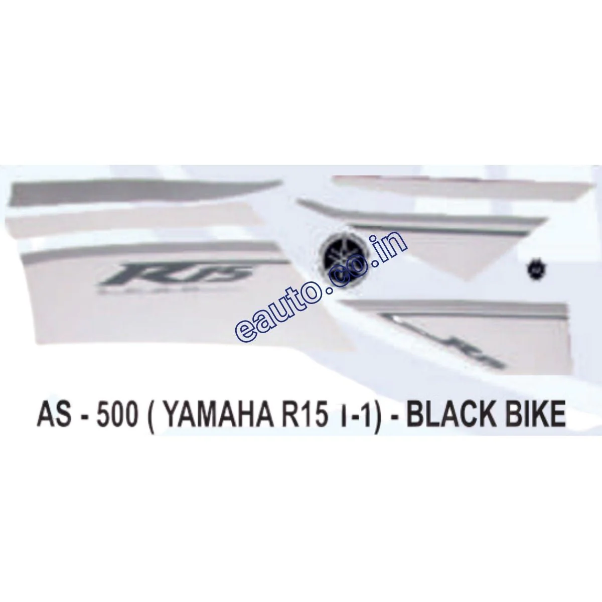 Graphics Sticker Set for Yamaha R15 V1 | Type 1 | Black Vehicle | Both Sides